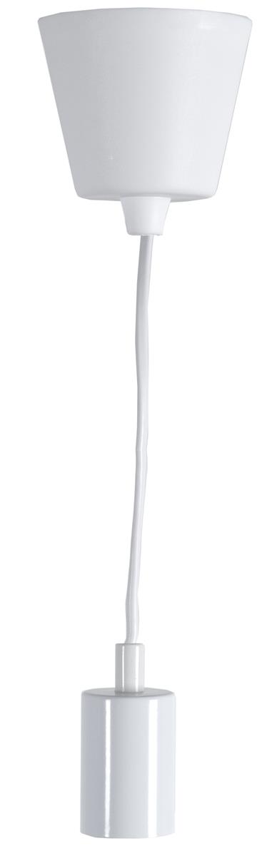 Lampenfassung/Deckenleuchte "Stil" - E27 Fassung - L: 1,5m - weißes