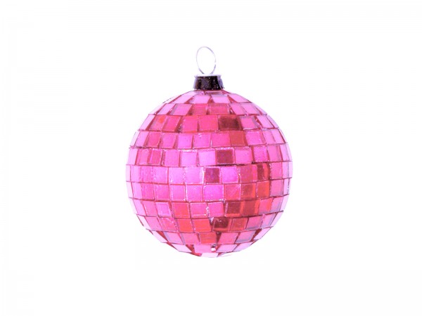 Spiegelkugel 5cm pink- Discokugel Echtglas zur Dekoration