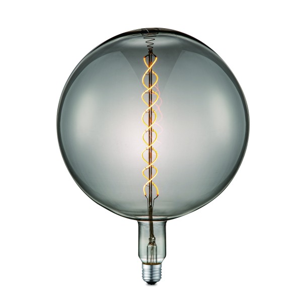 Designleuchtmittel NOVA G260 smoke - LED Filament - 2200K - E27 - 120lm - dimmbar - D: 26cm 
