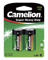 Camelion Batterie Baby C - 2 Stück - Typ: LR14 - 1,5V - Super Heavy Duty - Long Life Camelion Batterie Baby C - 2 Stück - Typ: LR14 - 1,5V - Super Heavy Duty - Long Life