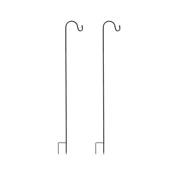 Gartenspieß für Laternen/Leuchten/Gartendeko - Gartenstecker - Schäferhaken - 60-120cm - 2er Set
